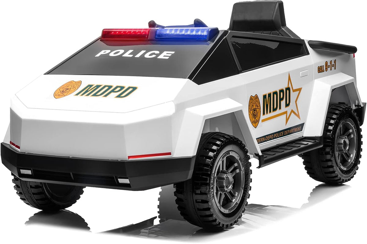 White Kids Electric Ride On Car with 12V Dual Motors and Parental Remote Control G7176