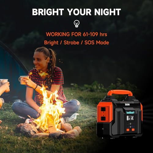 300W 257wh Lithium Battery Portable Power Station Black T97642