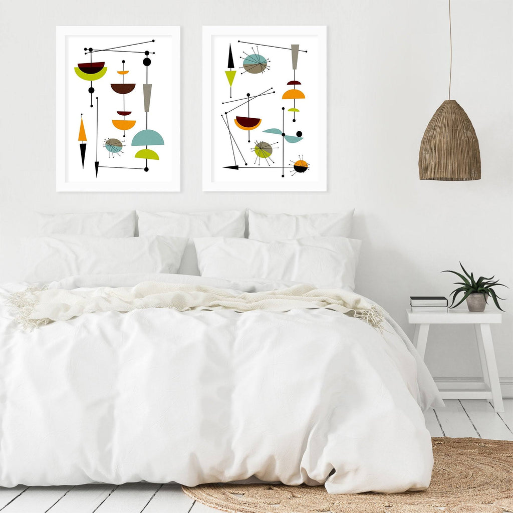 White Framed Print Set C221