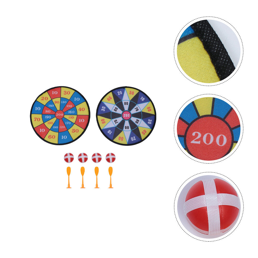 2 Sets Sticky Ball Dart Board Toy L1276
