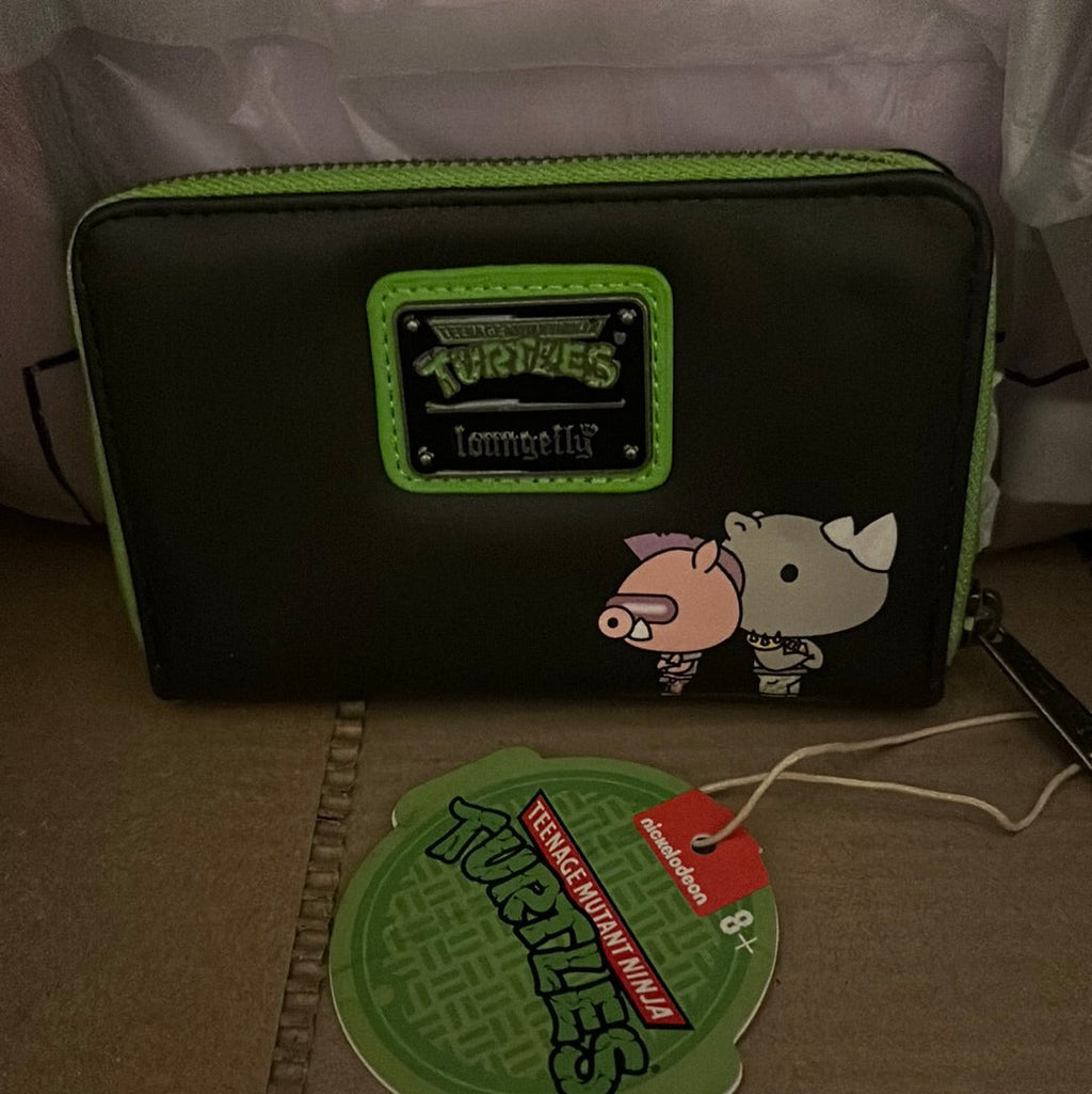 Teenage Mutant Ninja Turtles Sewer Cap Zip Around Wallet D409