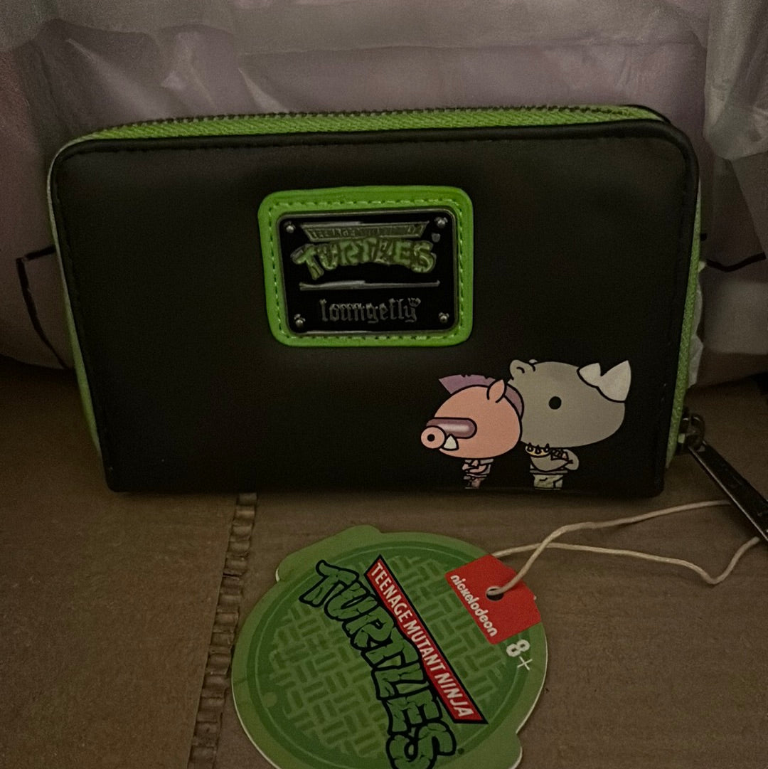 Teenage Mutant Ninja Turtles Sewer Cap Zip Around Wallet D409