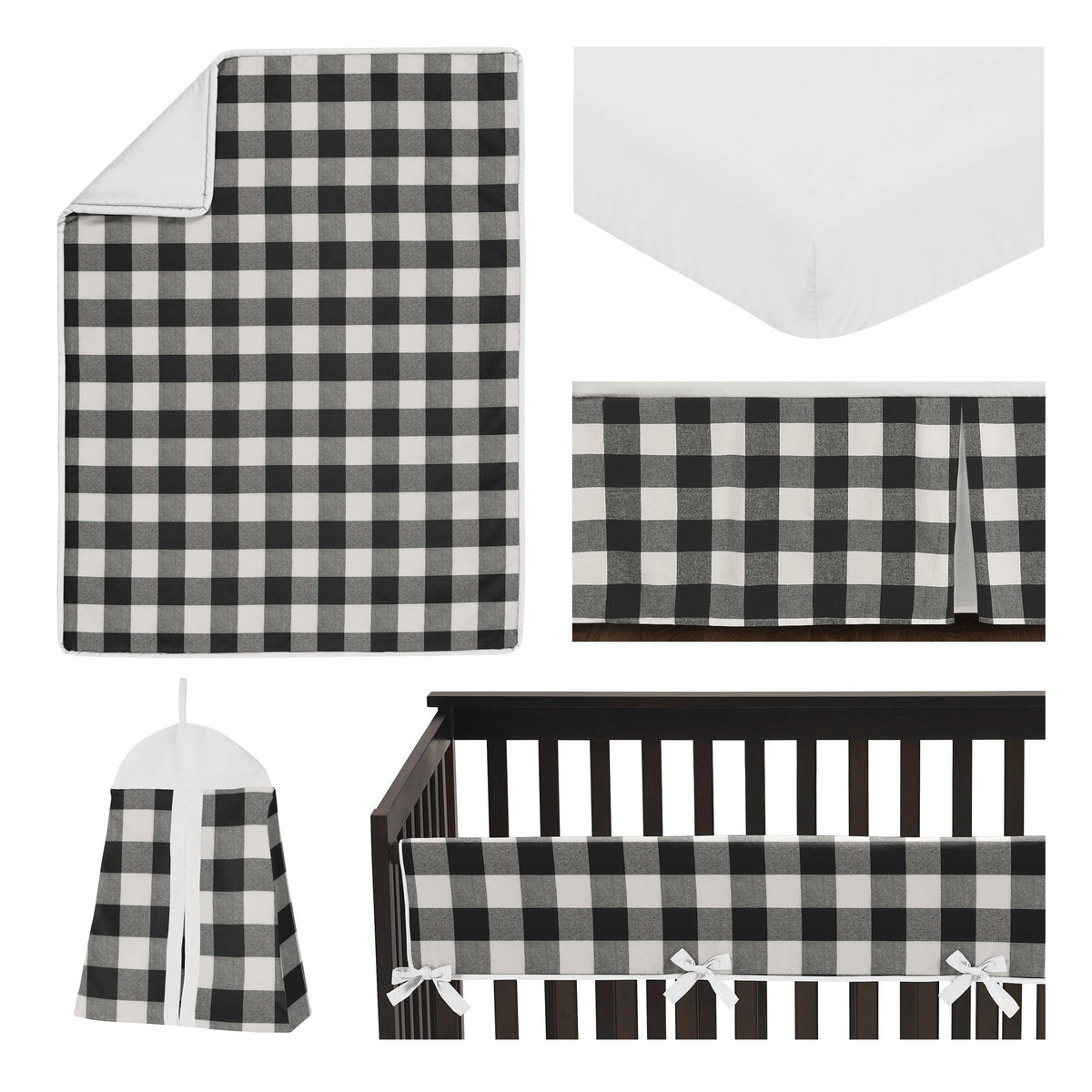 5 Piece Crib Bedding Set W323