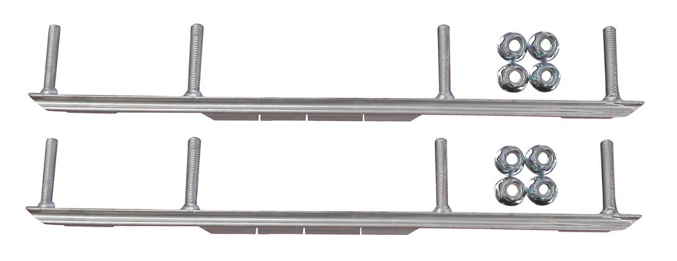Yellow XPT Snowmobile Skis with 7.5" Shaper Bars Complete Kit J559433