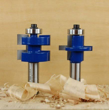 Undersized Tongue and Groove Router Bit Set, 1/2-Inch Shank O99596