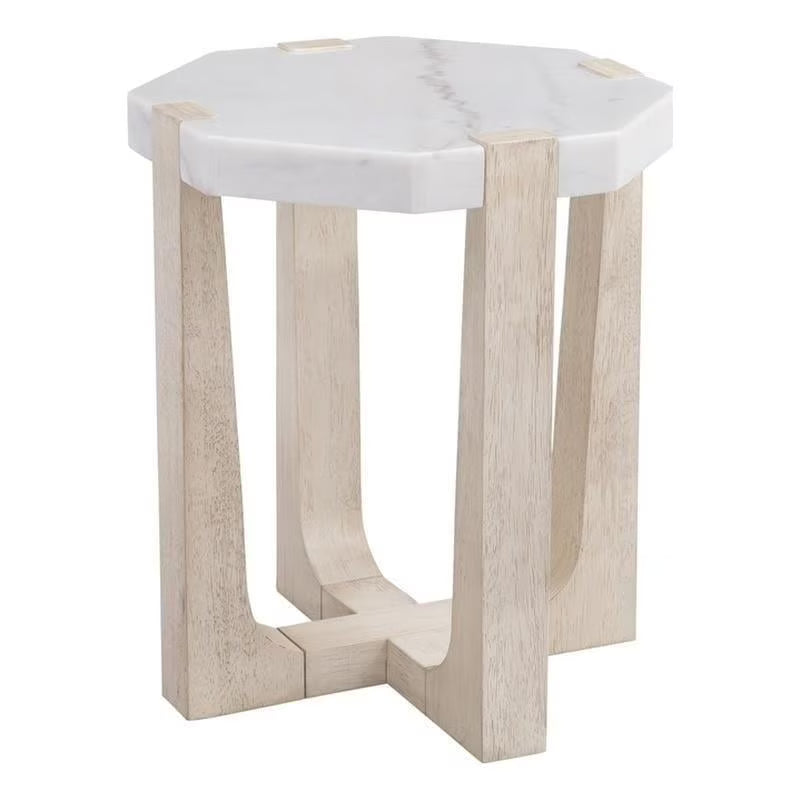 Marble End Table in Sun-Bleached Ash Brown Z625964