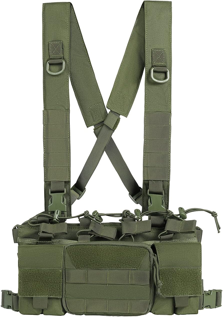 Tactical Chest Rig with Rifle & Pistol Mag Pouch U87320