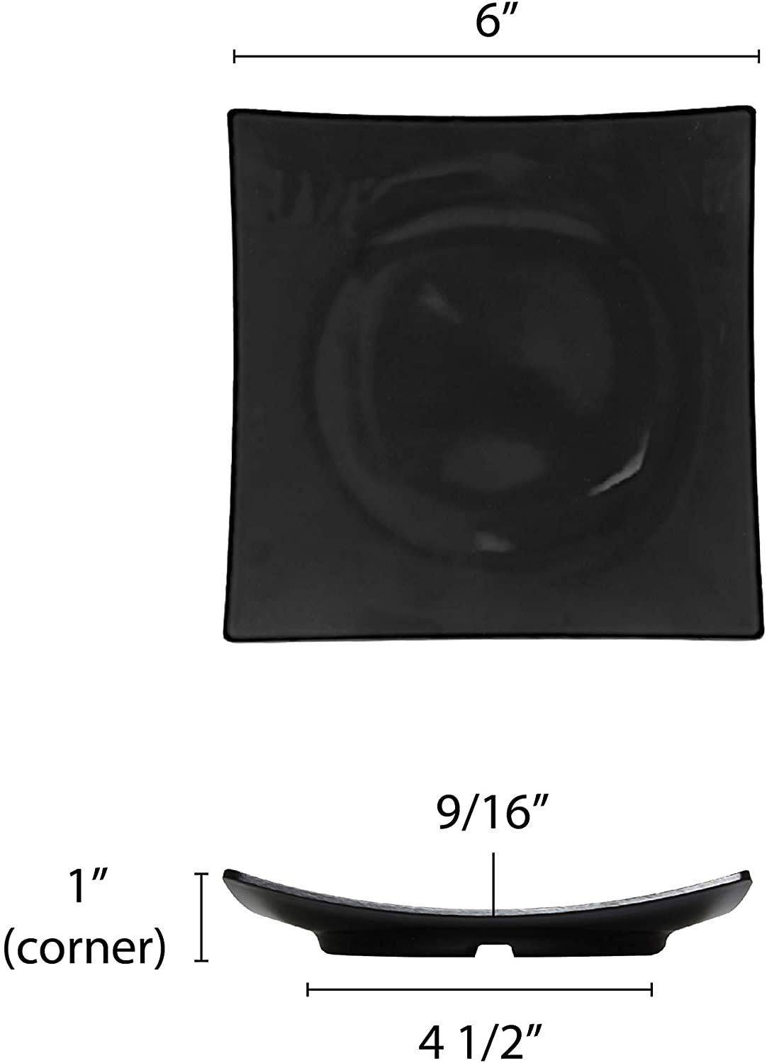 6x22 Melamine Flare Plate K93019