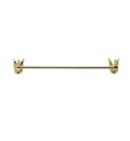 Satin Gold Antiqued Wall Mount Towel Bar X82496
