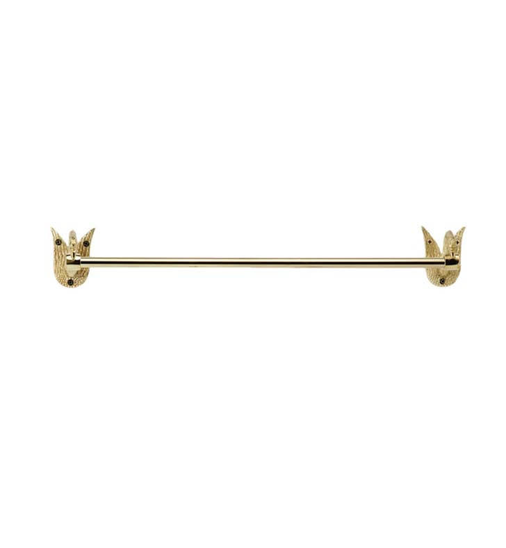 Satin Gold Antiqued Wall Mount Towel Bar X82496