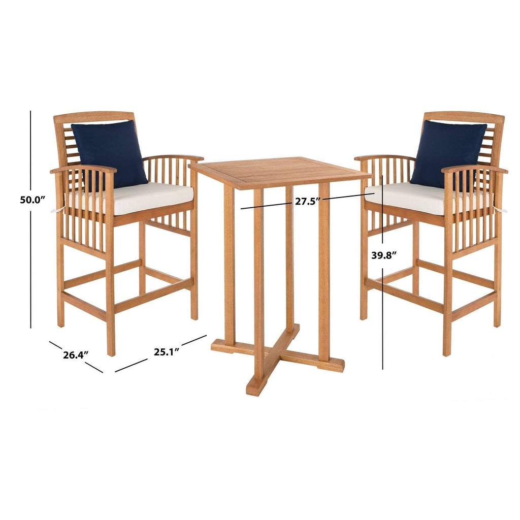 3-Piece Bar Table Bistro Set V843538
