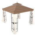 Stripe Canyon Replacement Canopy Top Cover for Arrow Gazebo B8043
