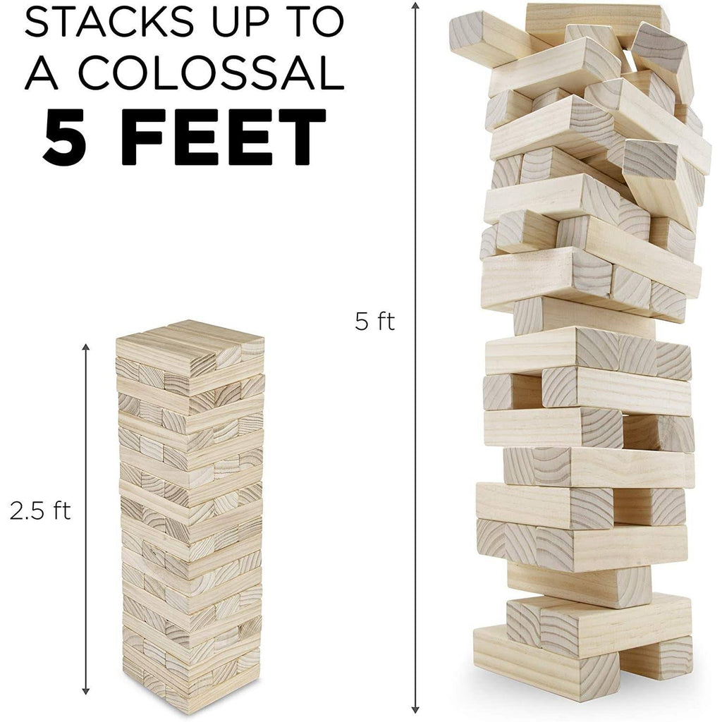 Solid Wood Giant Games with Carrying Case O58617