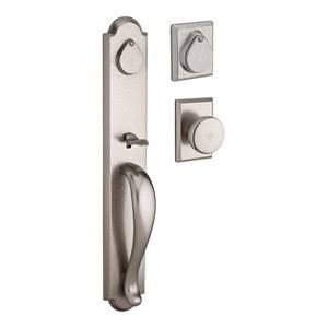 White Bronze Handleset with Rustic Knob and Square Rose C2836