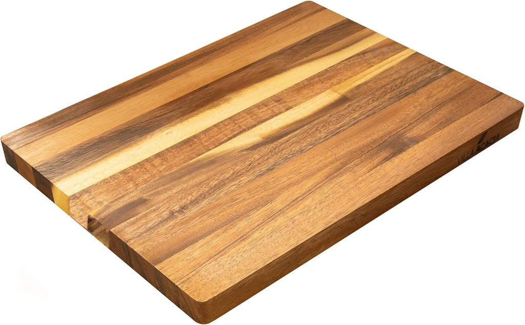 Large Wood Cutting Board, 17x12 Inch Reversible Hardwood T8872