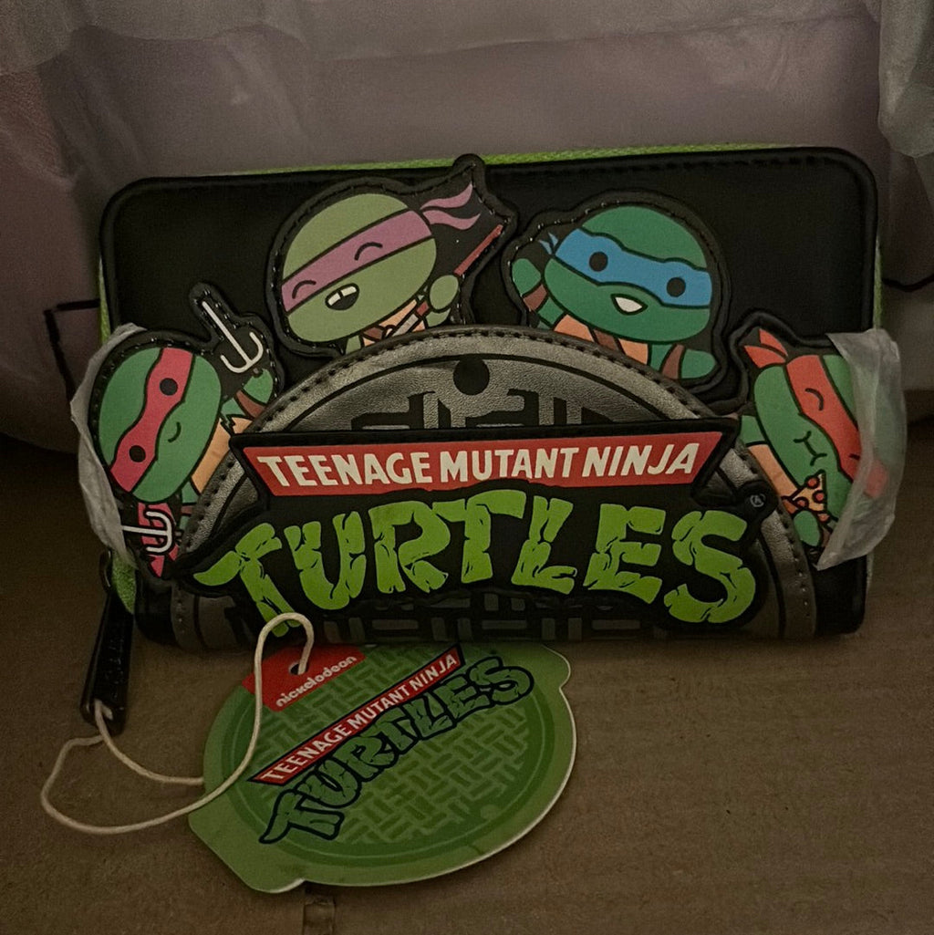 Teenage Mutant Ninja Turtles Sewer Cap Zip Around Wallet D409