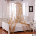 Gold Round Sheer Bed Canopy Q79427