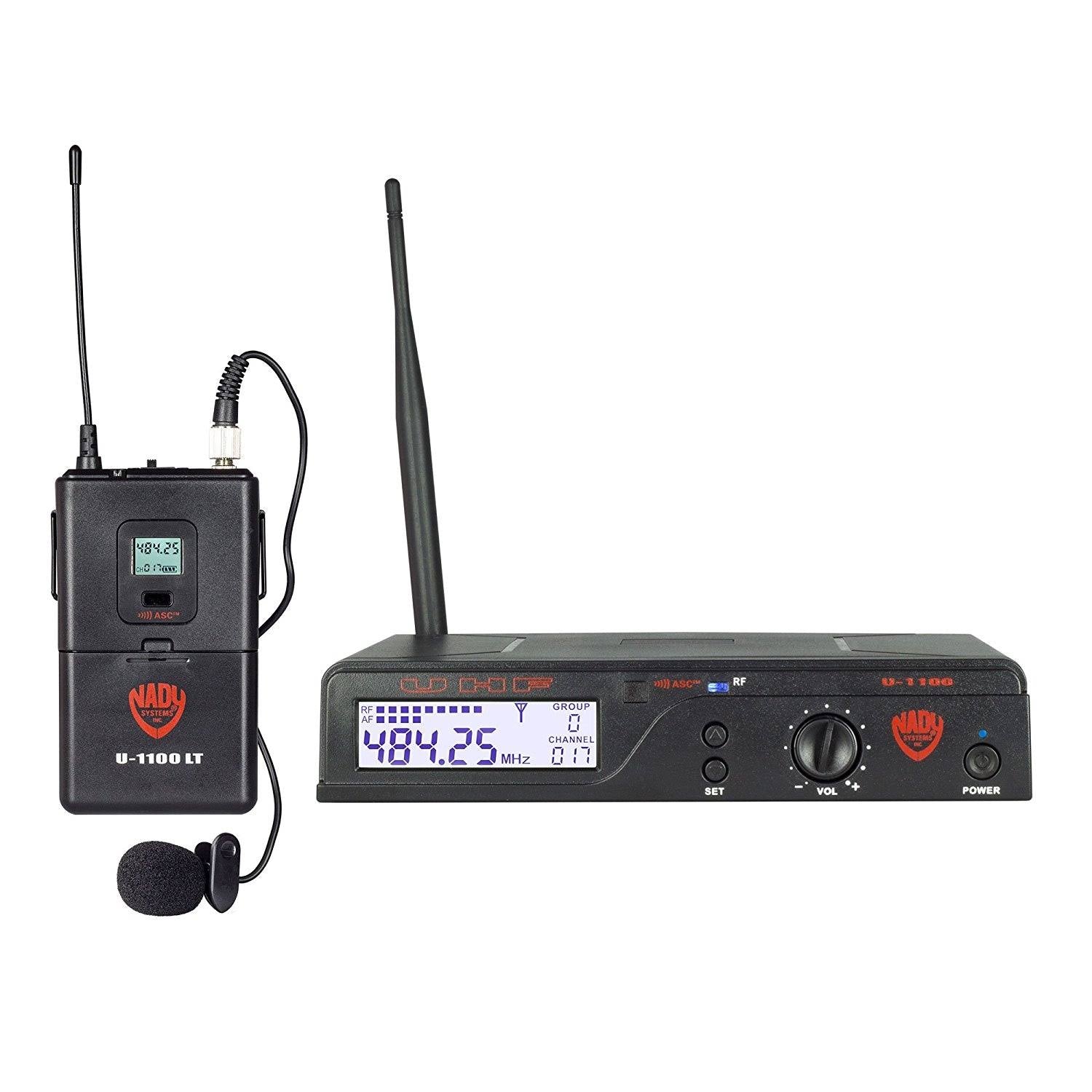 100-Channel UHF Wireless Lavalier Microphone System B2206