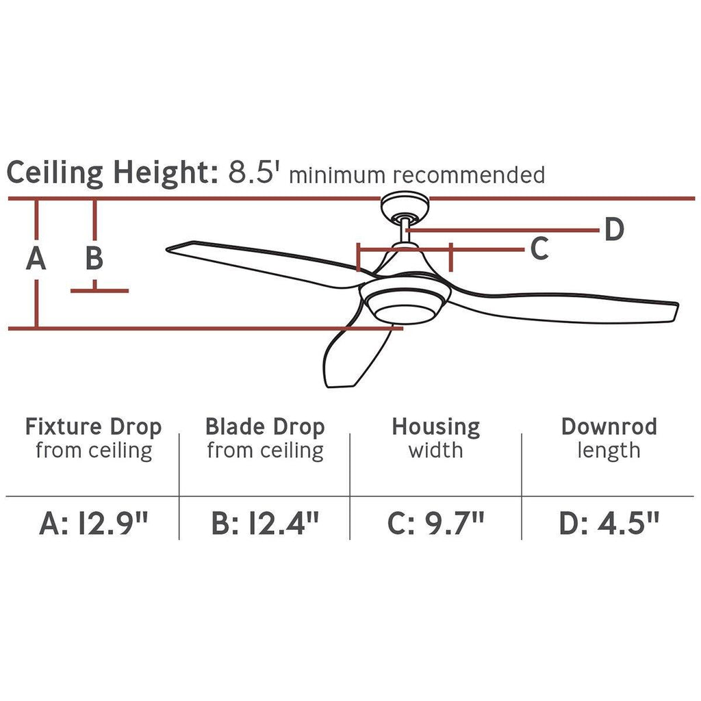 White Ceiling Fan M7296