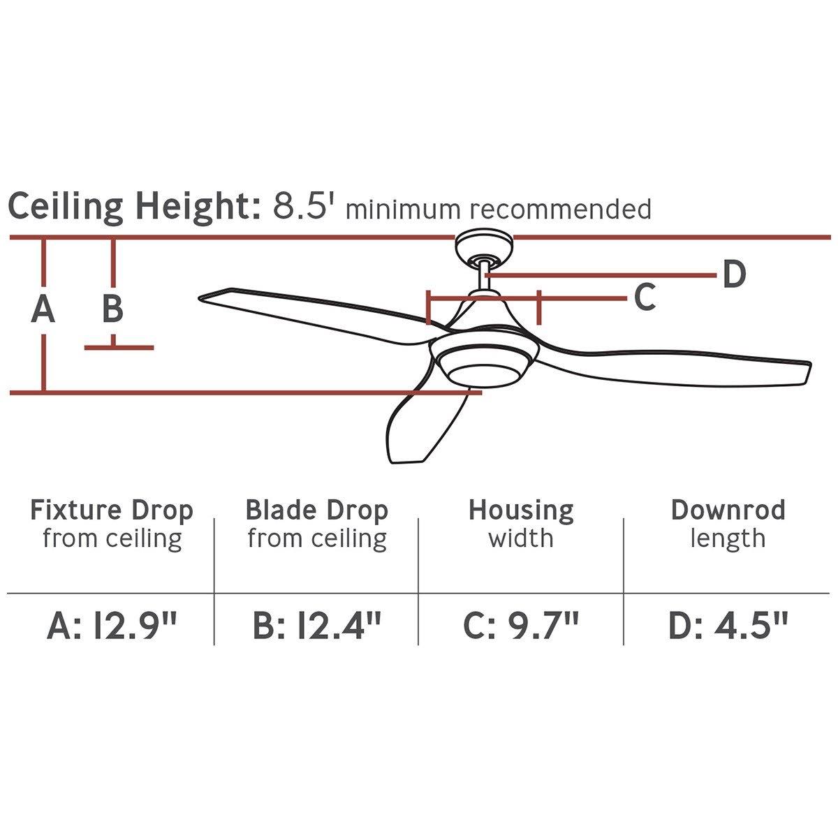 White Ceiling Fan M7296