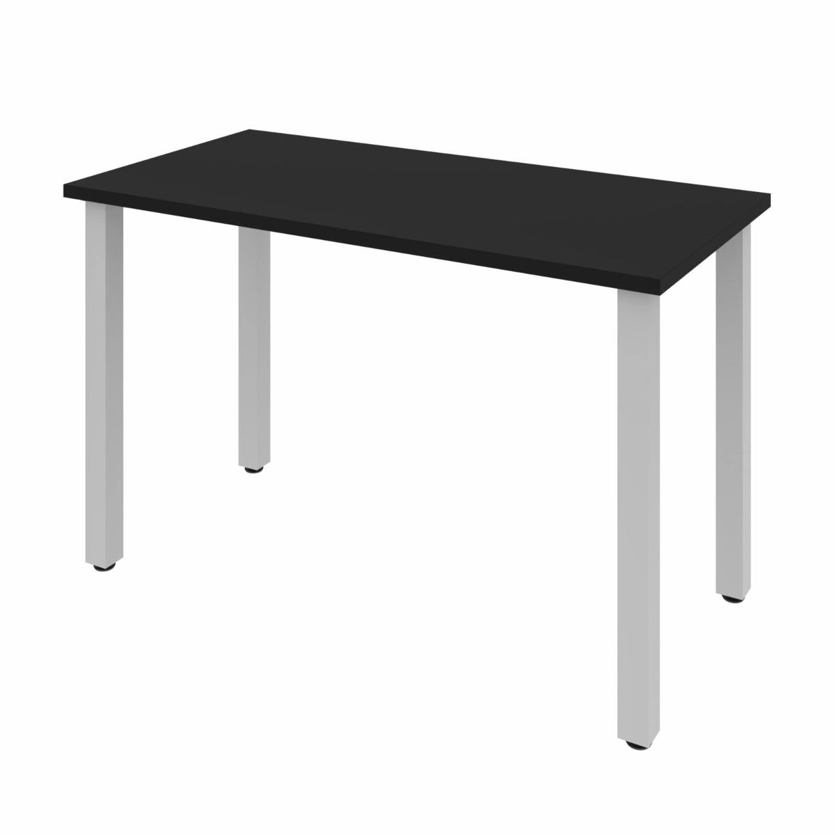 24x22 x 48x22 Table with Square Metal Legs in Black M2952