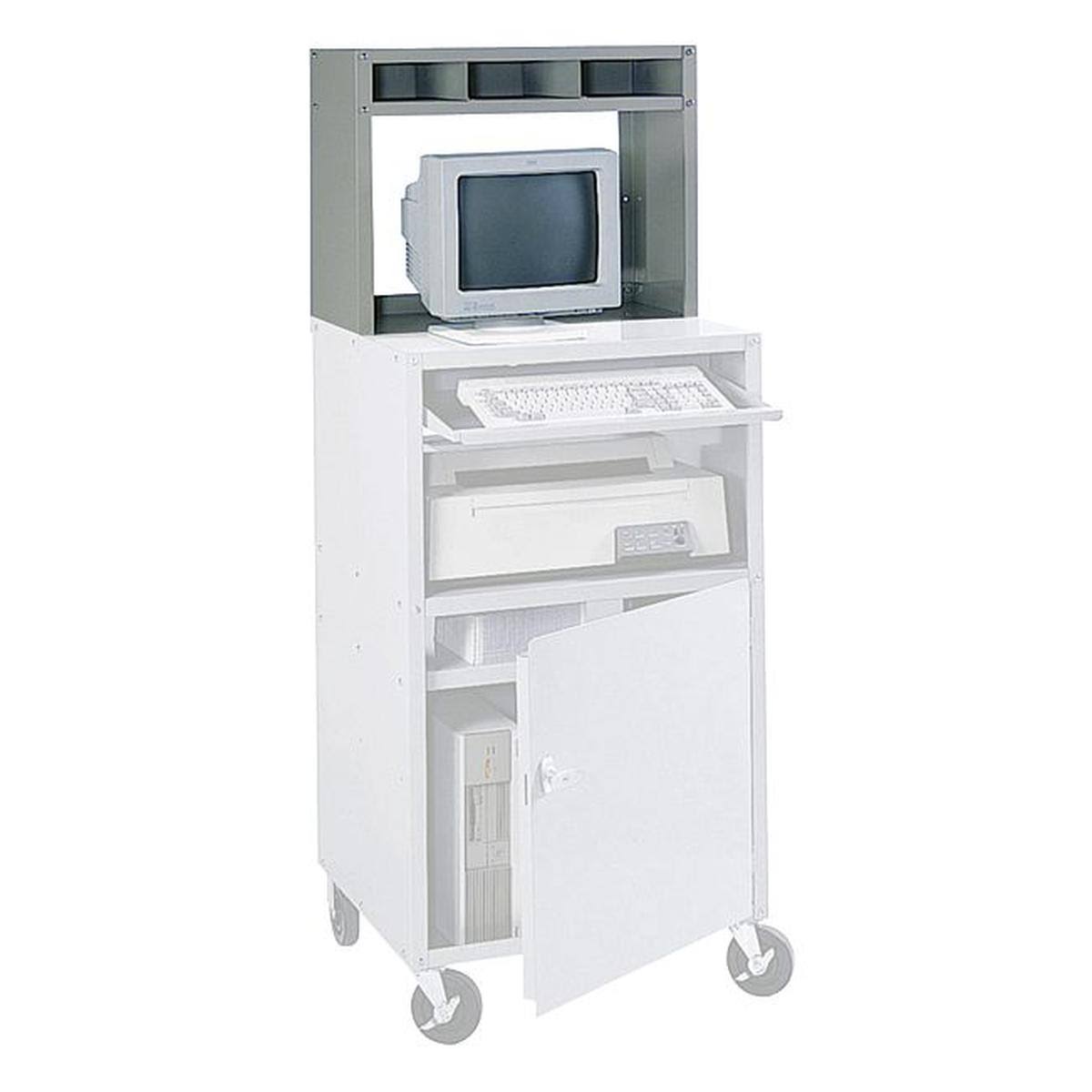 Gray Computer Cabinet B184728