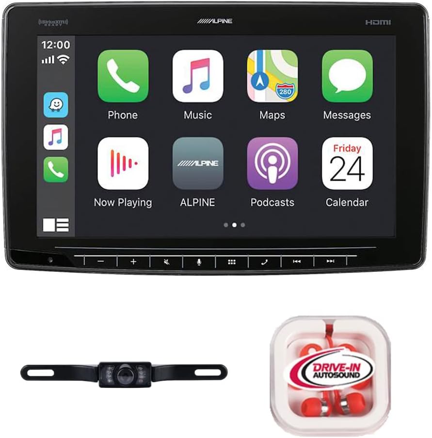 1-DIN Digital Media Receiver with License Plate Camera Y592