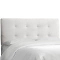 White Velvet Headboard D9835