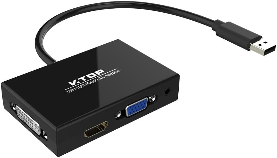 USB 3.0 to HDMI-DVI-VGA Video Graphics Card Adapter G733378