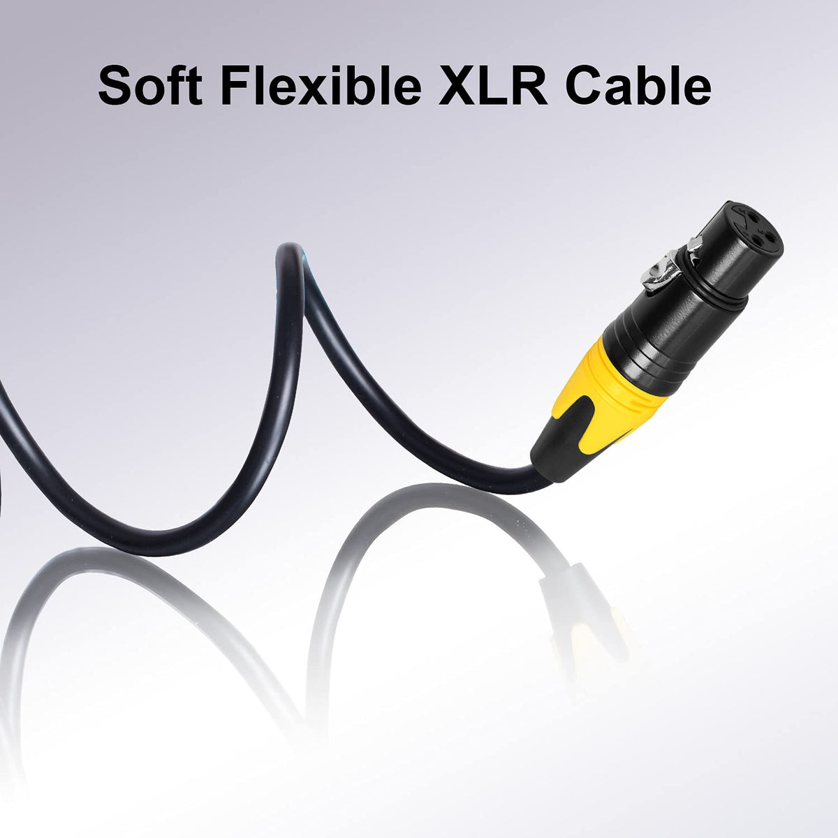 25ft 4 Pack XLR Microphone Cables Z99408