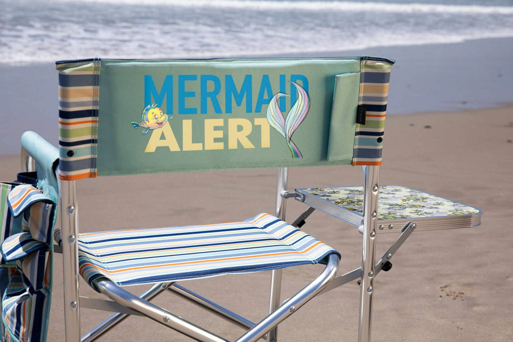 Sky Blue Sports Chair with Multi Stripe Pattern G9415