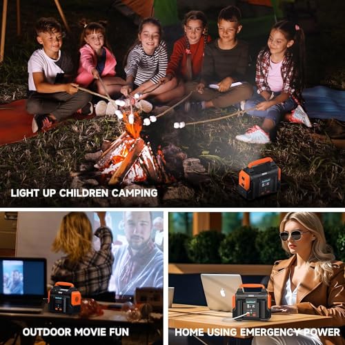 300W 257wh Lithium Battery Portable Power Station Black T97642