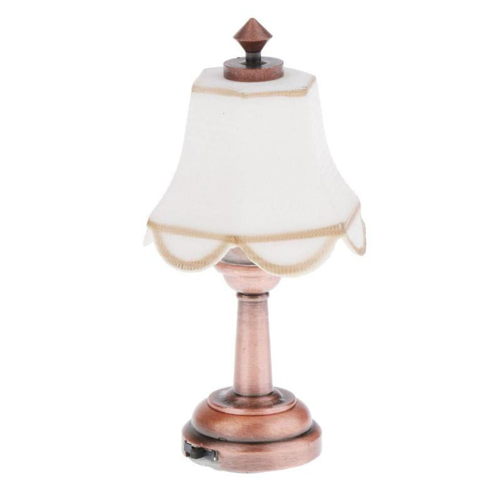 Vintage Metal Dollhouse Desk Lamp J2046