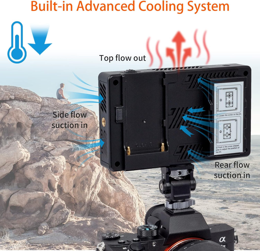 5.5 Inch Touchscreen Camera Field Monitor with Battery and Charger T282