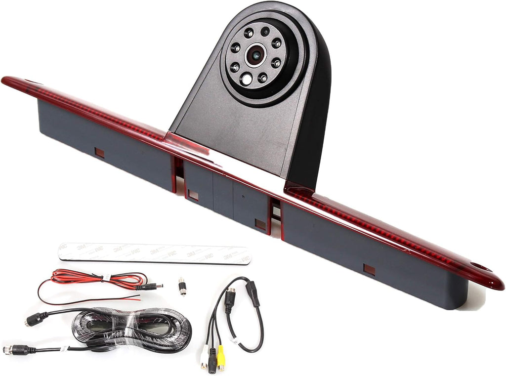 Car Third High 3RD Brake Light Reverse Backup Camera with RCA Connector Roof Top Mount H7389