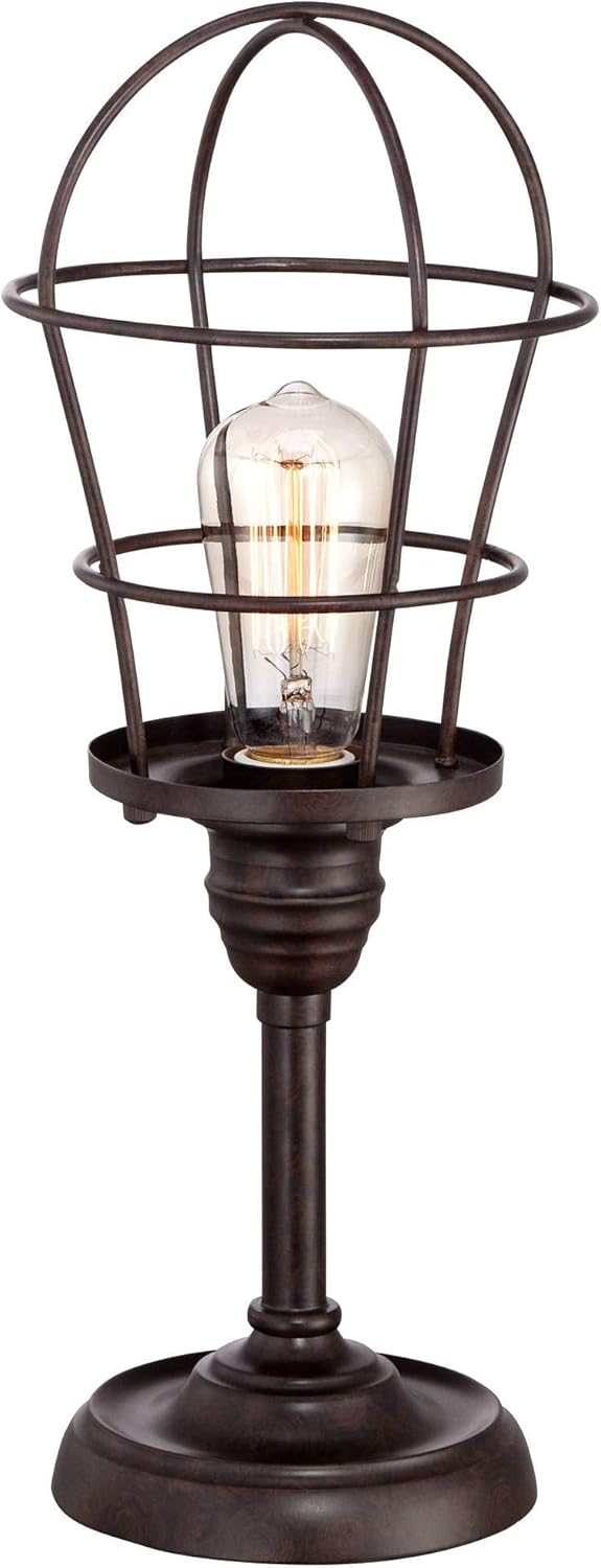 Bronze Wire Cage Desk Lamp T3728
