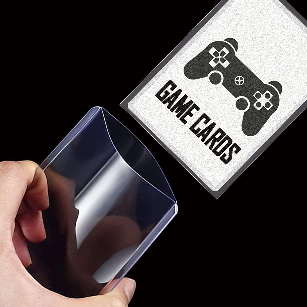 150 Count TopLoaders Card Sleeves and 200 Count Clear Soft Sleeves for Trading Card, Protective Sleeves Holder, Pack of 2 V4051