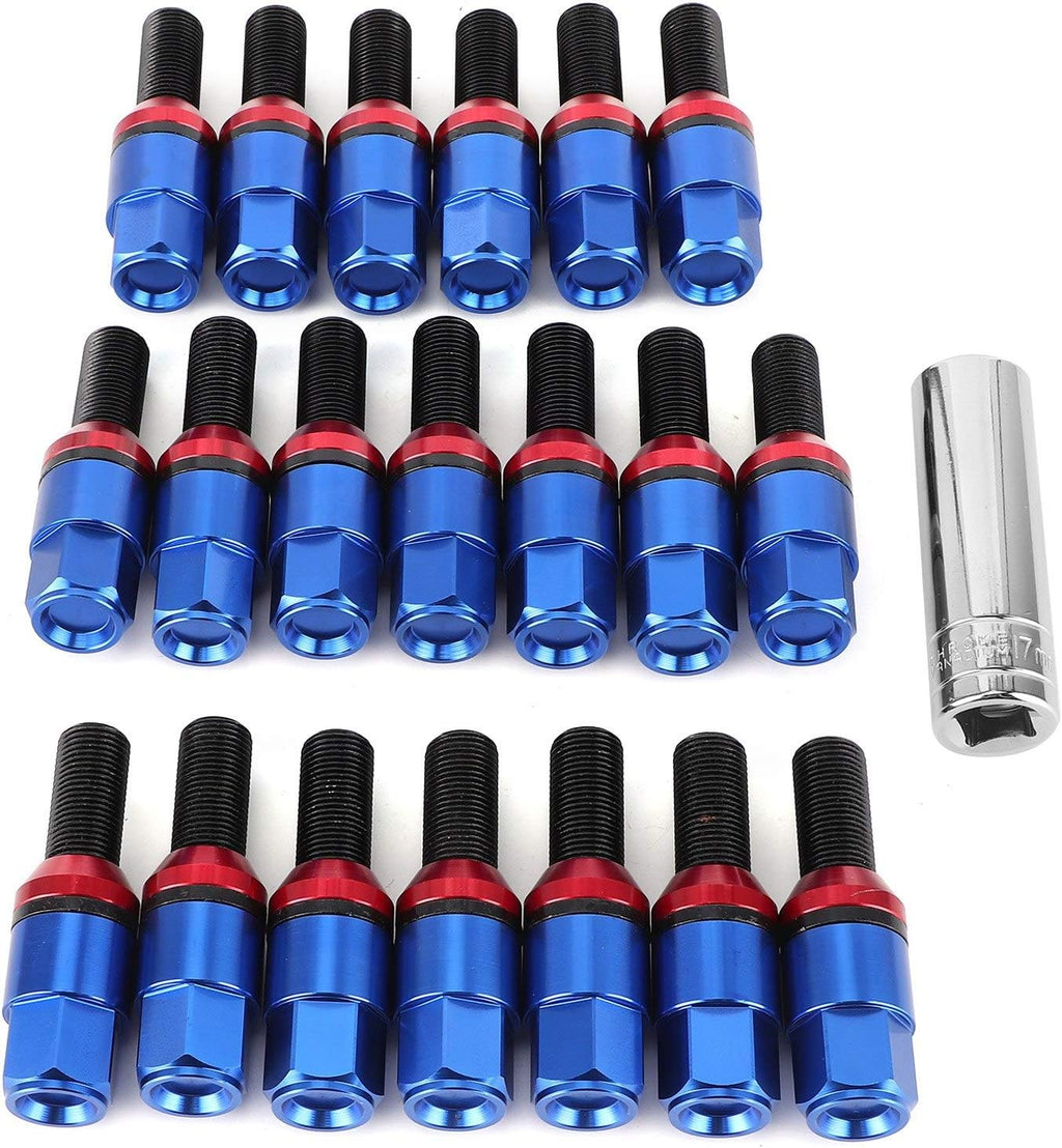 20Pcs M14x1.25 Tuner Style Wheel Lug Bolts (Blue) V8816