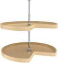 32-Inch Polymer 2-Shelf Lazy Susan Corner Kitchen Cabinet Storage Organizer S389184