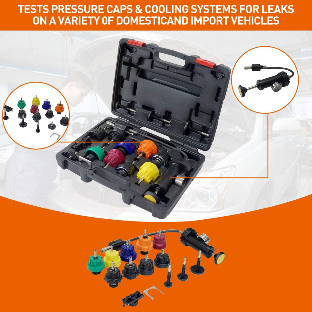 Radiator Pressure Tester Kit, Vacuum Pump Type, Pack of 2 L327298