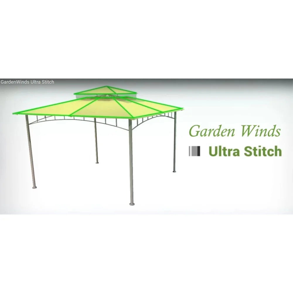 Stripe Canyon Replacement Canopy Top Cover for Arrow Gazebo B8043