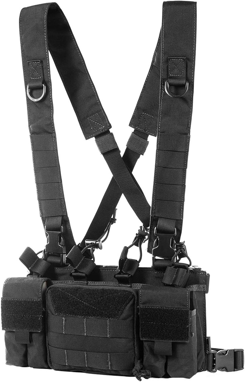 Tactical Chest Rig with Rifle & Pistol Mag Pouch U87320