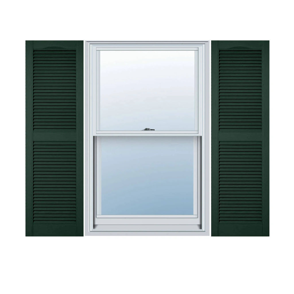14 1/2 inch x 49 inch Vinyl Open Louver Shutters Per Pair G54561