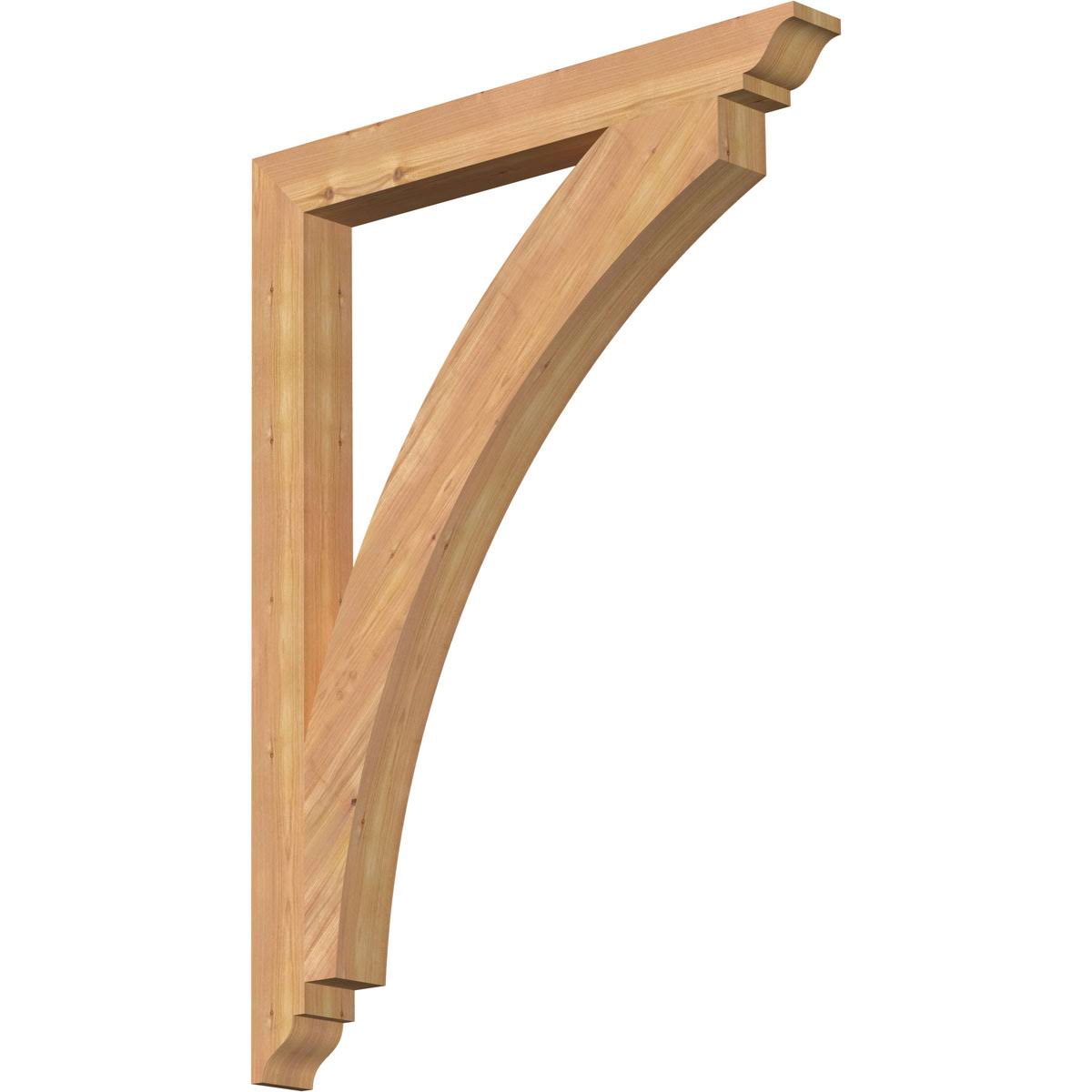 Western Red Cedar Thorton Traditional Smooth Bracket O6607