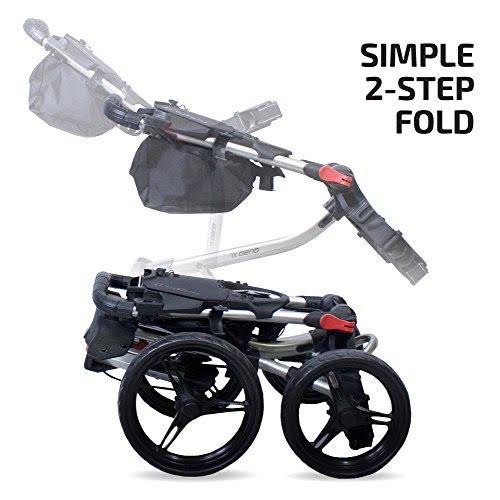Matte Black Red Push Cart R53943