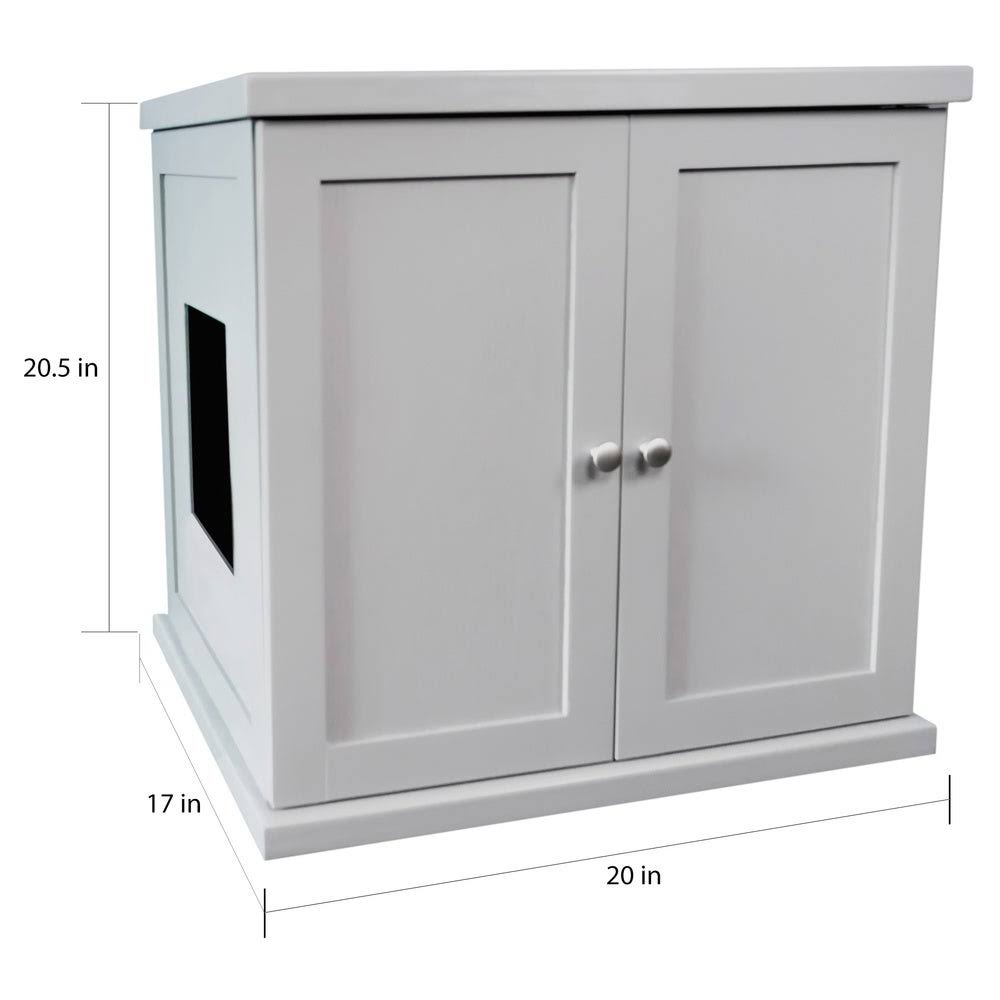 White Large Cat Litter Box P528549