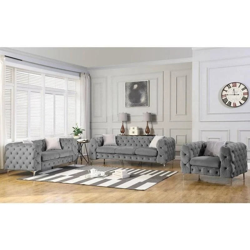 Blue Velvet Sofa U435935