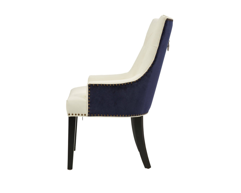 Button Tufted PU Leather Dining Side Chair X4748