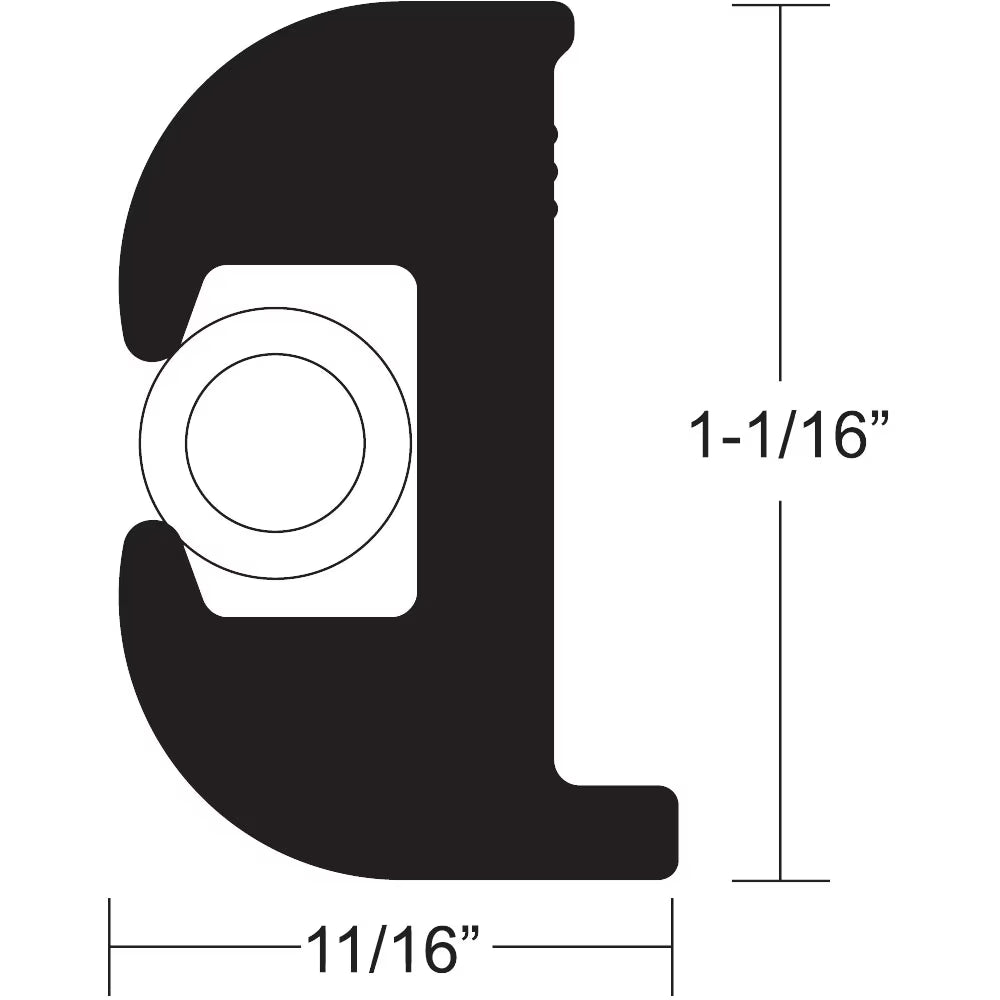 Flexible Rub Rail Kit Black Q31155