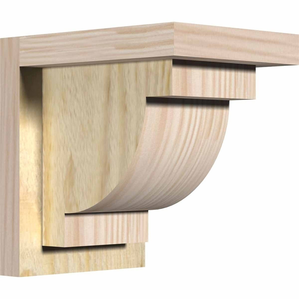 Alpine Rough Sawn Corbel with Backplate, Douglas Fir Y699